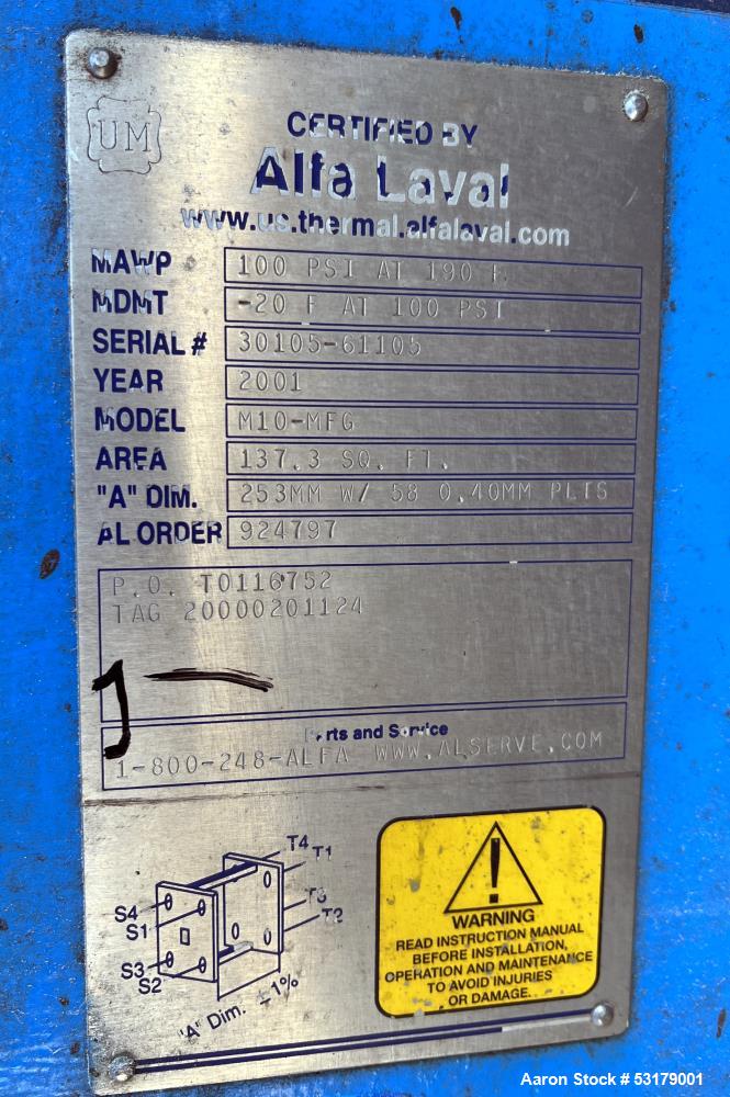 Alfa-Laval Stainless Steel Plate Heat Exchanger