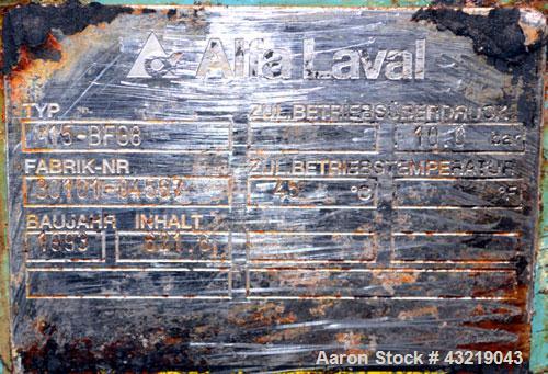 Used Alfa Laval Plate Exchanger, 2682 Square Feet, Model M15-BFG8