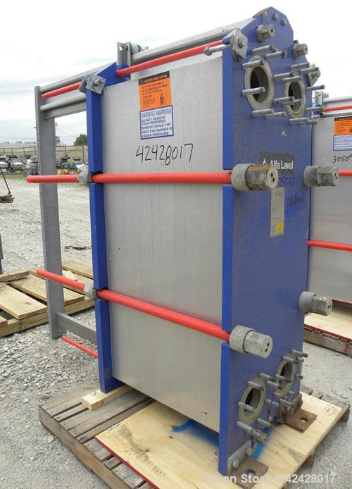 Used Alfa Laval Thermal Plate Exchanger, 1741.8 square feet, Model M15-BFG