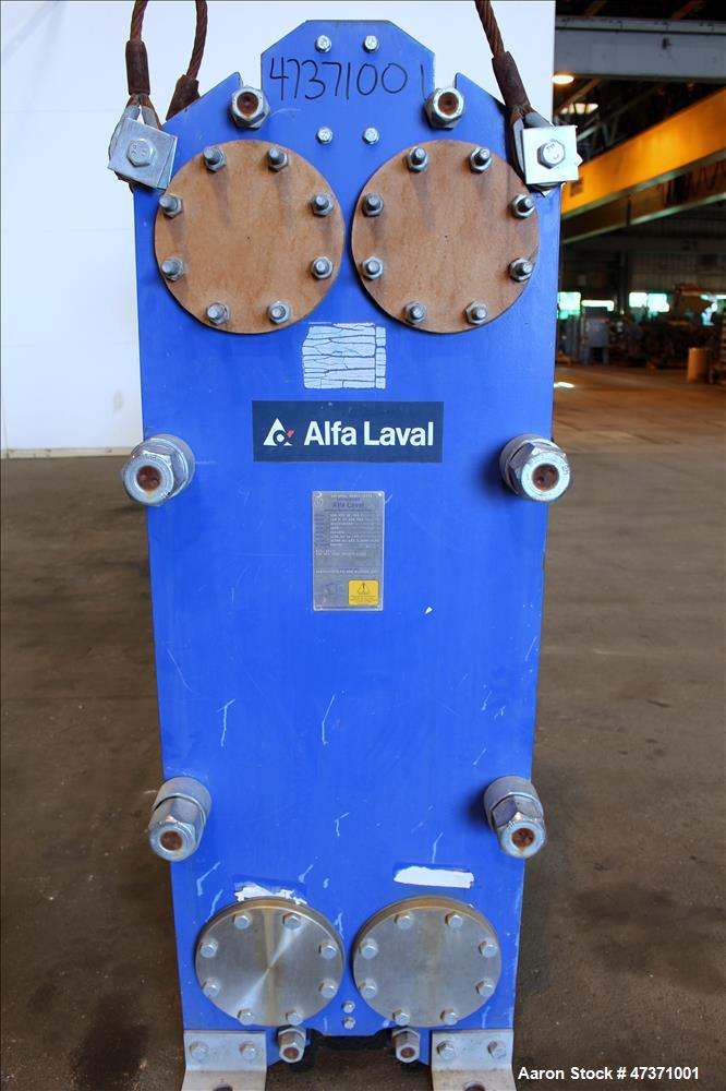 Used Alfa Laval Thermal Plate Exchanger, 1200.82 Square Feet, Model M15-BFG.