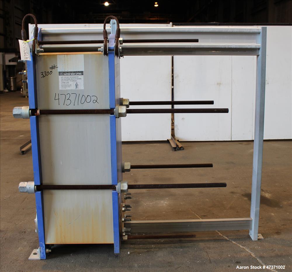 Used Alfa Laval Thermal Plate Exchanger, 1200.82 Square Feet, Model M15-BFG.
