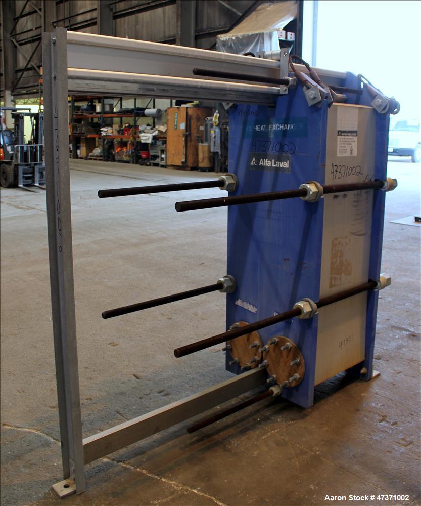 Used Alfa Laval Thermal Plate Exchanger, 1200.82 Square Feet, Model M15-BFG.