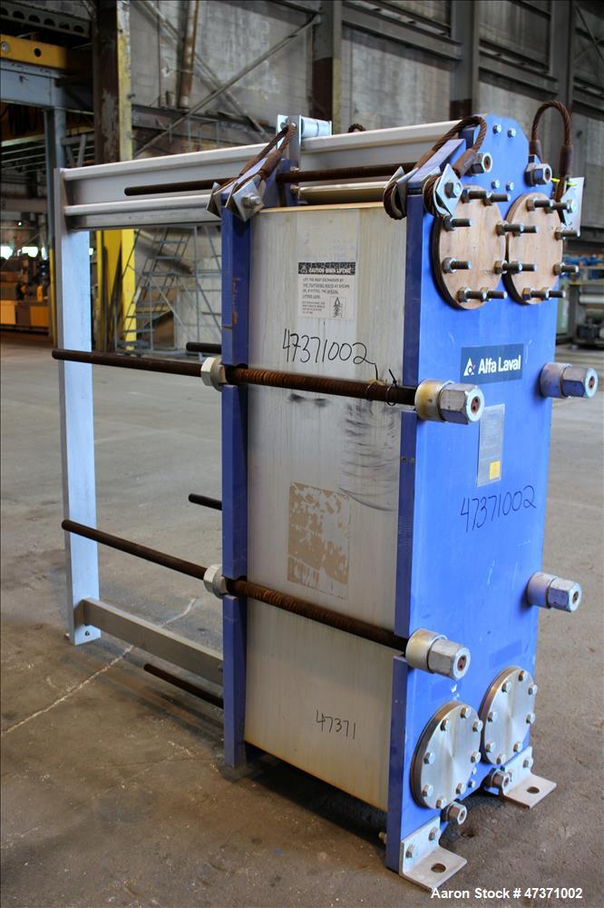 Used Alfa Laval Thermal Plate Exchanger, 1200.82 Square Feet, Model M15-BFG.