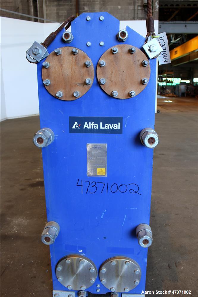 Used Alfa Laval Thermal Plate Exchanger, 1200.82 Square Feet, Model M15-BFG.