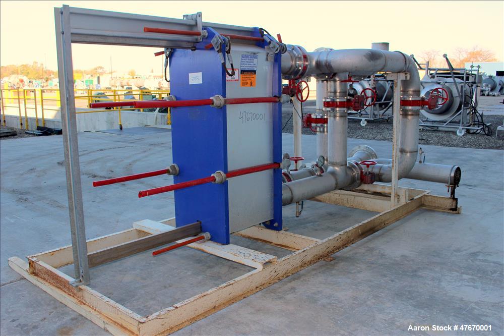 Used Alfa Laval Thermal Plate Exchanger, 967.7 Square Feet, Model M15-MFG.