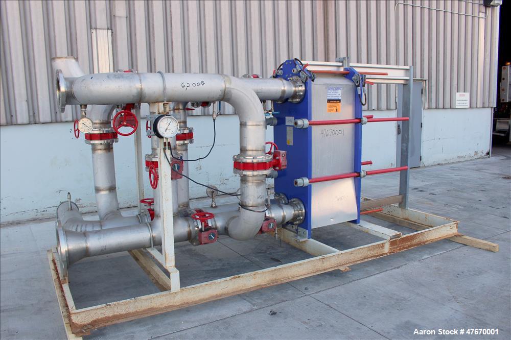 Used Alfa Laval Thermal Plate Exchanger, 967.7 Square Feet, Model M15-MFG.
