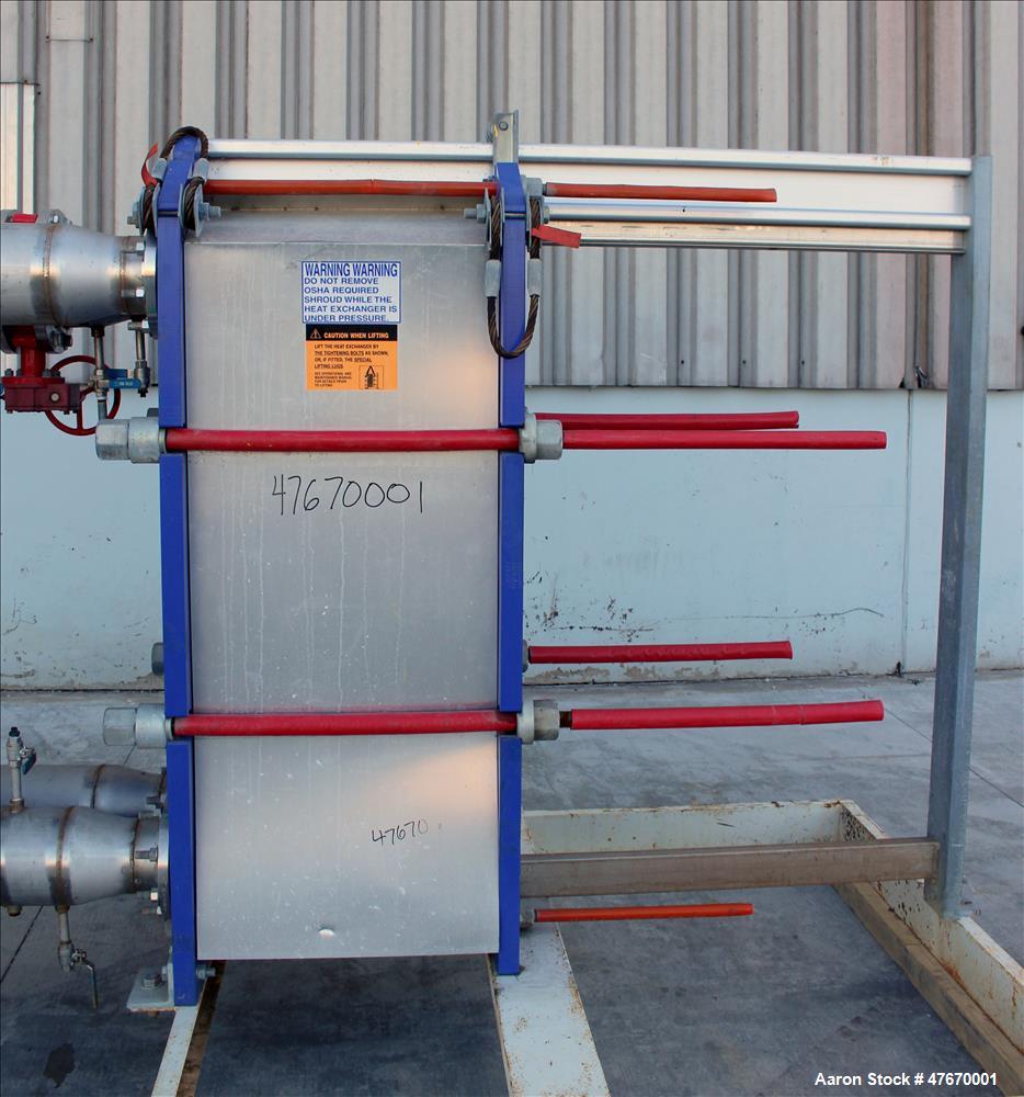 Used Alfa Laval Thermal Plate Exchanger, 967.7 Square Feet, Model M15-MFG.