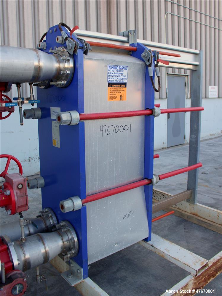 Used Alfa Laval Thermal Plate Exchanger, 967.7 Square Feet, Model M15-MFG.