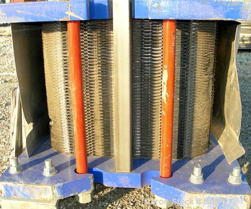 UNUSED- Alfa Laval Gasketed Plate Heat Exchanger, Model M15-MFG, 580.39 Square Feet, 316 Stainless Steel. Max flow rate 2000 gallons per minute. 89 approximately 24" wide plates, rated 150 PSI at 210...