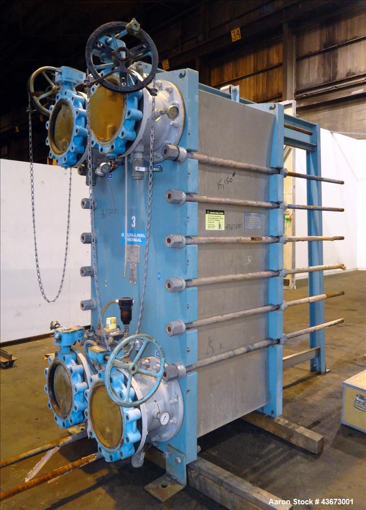 Used Alfa Laval Thermal Paraflow Plate Heat Exchanger, Model M30-FG