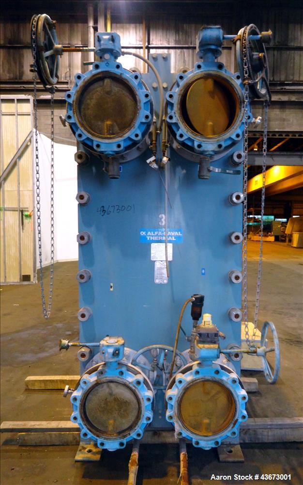 Used Alfa Laval Thermal Paraflow Plate Heat Exchanger, Model M30-FG