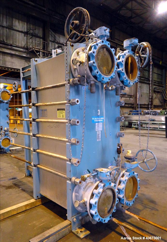 Used Alfa Laval Thermal Paraflow Plate Heat Exchanger, Model M30-FG