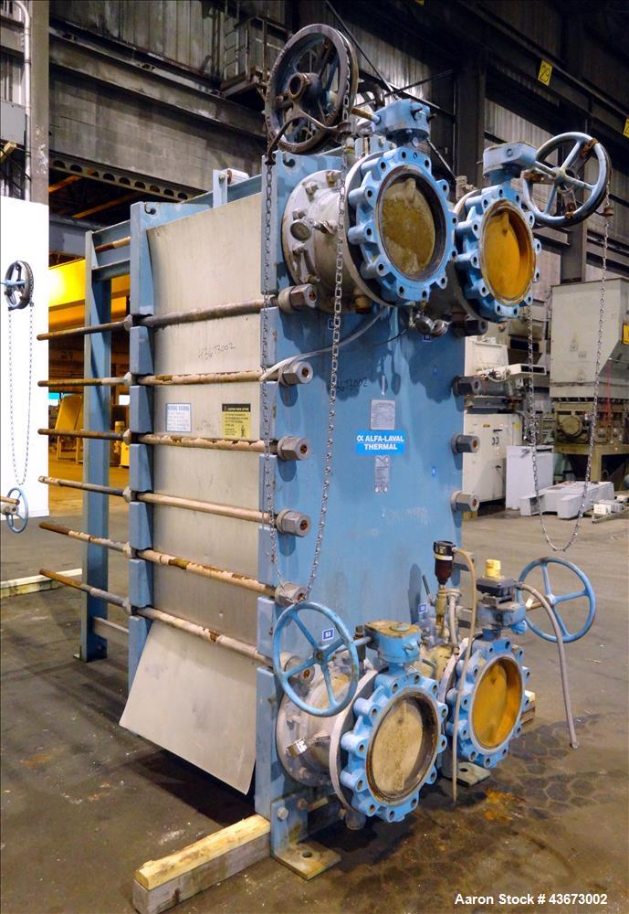 Used Alfa Laval Thermal Paraflow Plate Heat Exchanger, Model M30-FG
