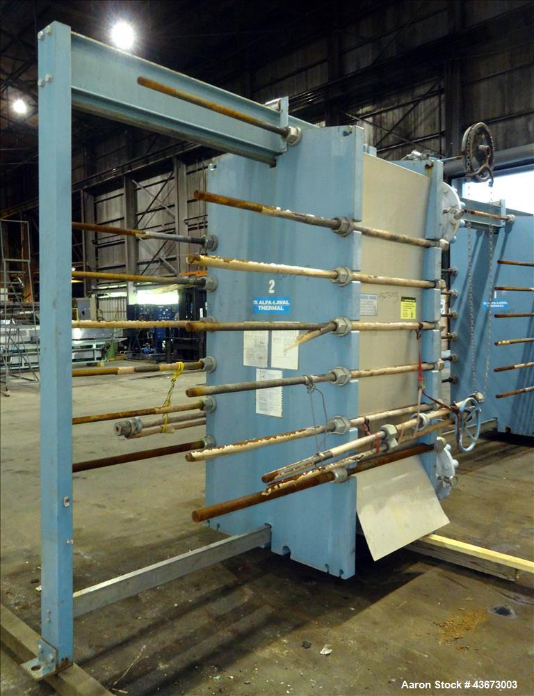 Used Alfa Laval Thermal Paraflow Plate Heat Exchanger, Model M30-FG