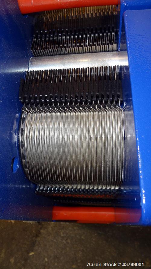 Unused- Alfa Laval Plate Exchanger, 61.35 Square Feet (5.7 Square Meters), Model M6-FG. (40) 316 Stainless steel plates. Designed 10 bar (145 psi) at 60 degrees C (140 F). (2) Inlets, (2) outlets. Mo...