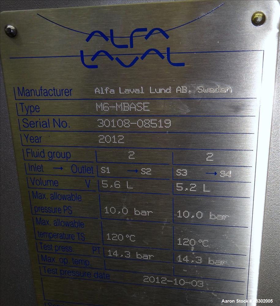 Unused- Alfa Laval Baseline Plate Heat Exchanger, Approximate 36.59 Square Feet