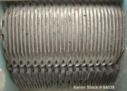 Used Alfa Laval Plate Heat Exchanger, model M6-MDFG, 316 stainless steel, 48 square feet. Maximum flow rate 3.52 gallons per minute. (32) Approximate 12" wide x 36" long plates, rated 150 psi at 230 ...