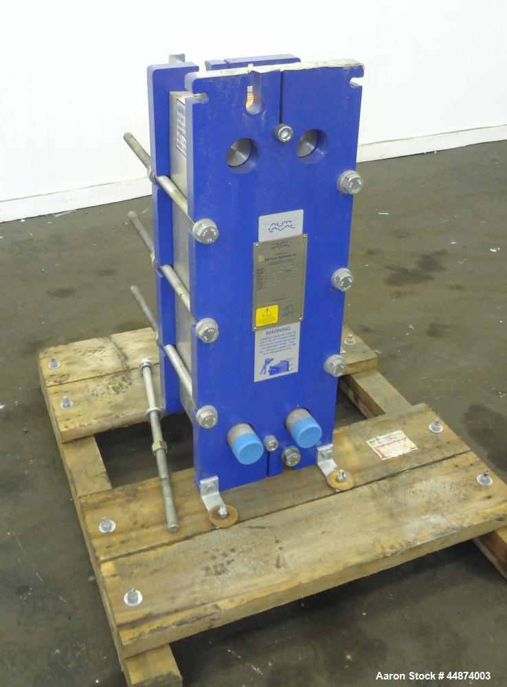Unused- Alfa Laval Plate Exchanger, Model M6-MFD, 84.4 Square Feet.  (58) 0.60 mm Thick 316 stainless steel plates