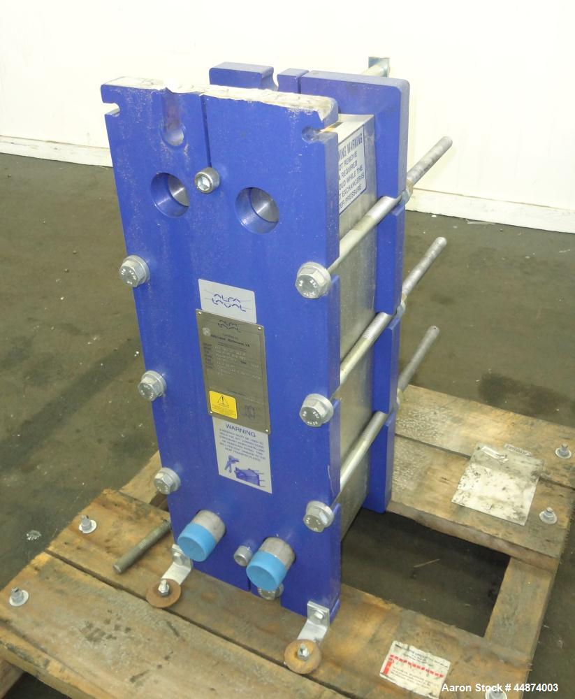 Unused- Alfa Laval Plate Exchanger, Model M6-MFD, 84.4 Square Feet.  (58) 0.60 mm Thick 316 stainless steel plates