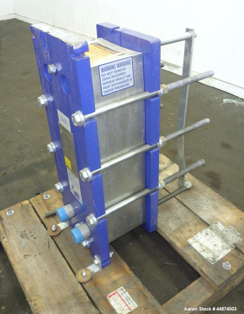 Unused- Alfa Laval Plate Exchanger, Model M6-MFD, 84.4 Square Feet.  (58) 0.60 mm Thick 316 stainless steel plates