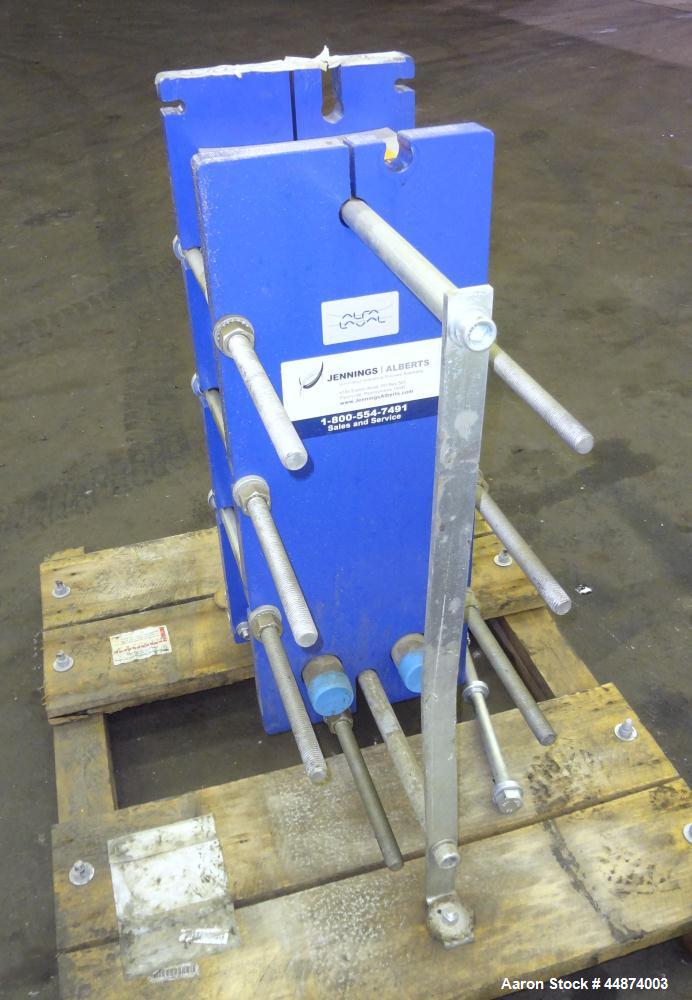 Unused- Alfa Laval Plate Exchanger, Model M6-MFD, 84.4 Square Feet.  (58) 0.60 mm Thick 316 stainless steel plates