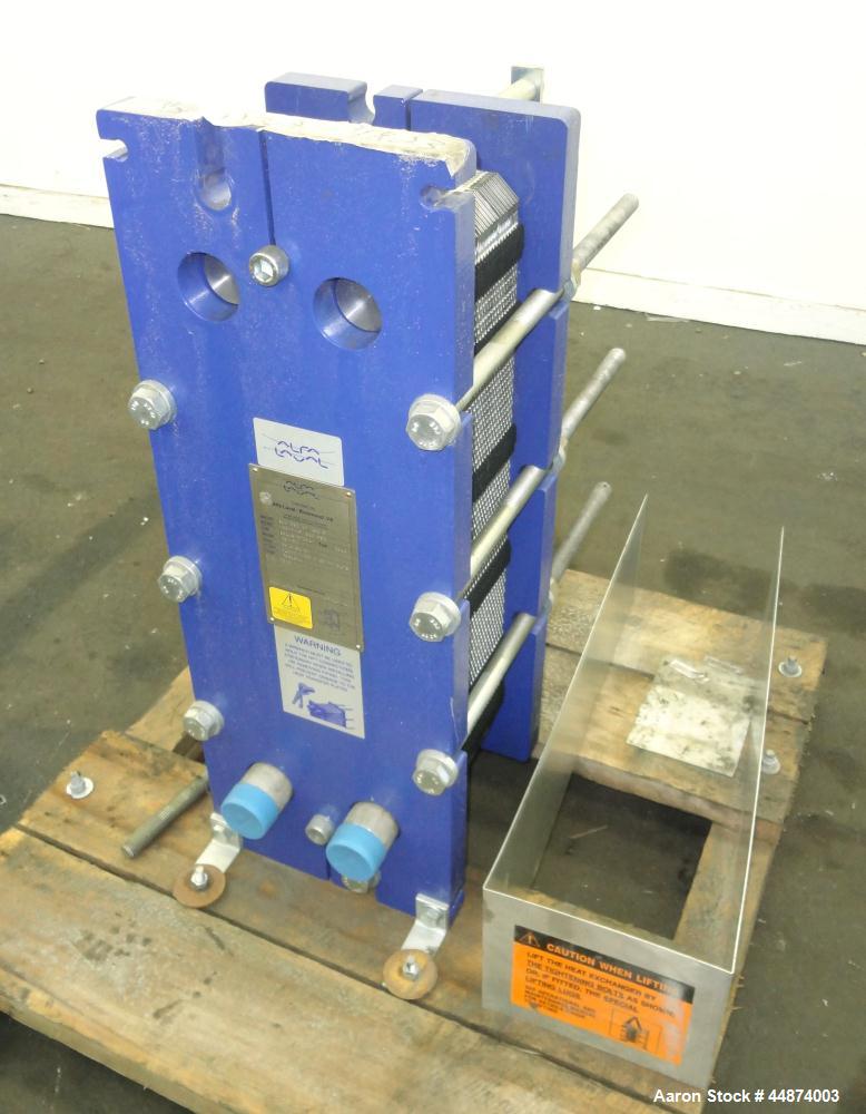 Unused- Alfa Laval Plate Exchanger, Model M6-MFD, 84.4 Square Feet.  (58) 0.60 mm Thick 316 stainless steel plates