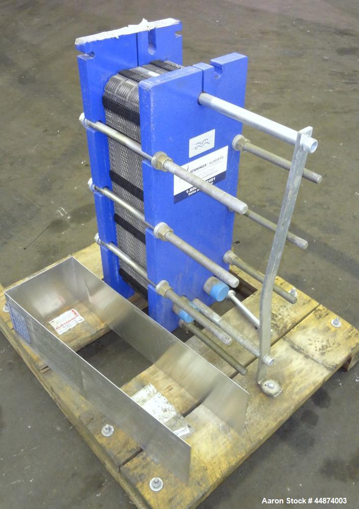 Unused- Alfa Laval Plate Exchanger, Model M6-MFD, 84.4 Square Feet.  (58) 0.60 mm Thick 316 stainless steel plates