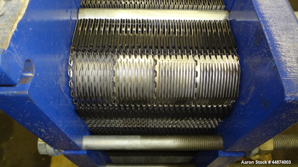 Unused- Alfa Laval Plate Exchanger, Model M6-MFD, 84.4 Square Feet.  (58) 0.60 mm Thick 316 stainless steel plates