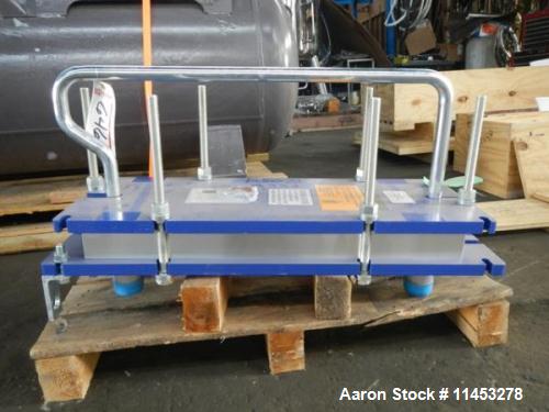 Unused- Alfa Laval Plate Heat Exchanger, Model number M6MFG. Exchanger has (41) Stainless steel plates with 27 FT2 of heat s...