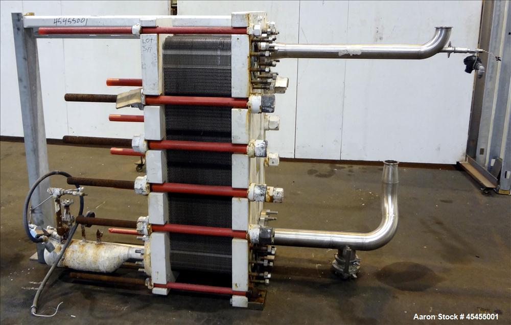 Used Alfa Laval Plate Exchanger, 554.60 Square Feet, Model MK15-BWFD