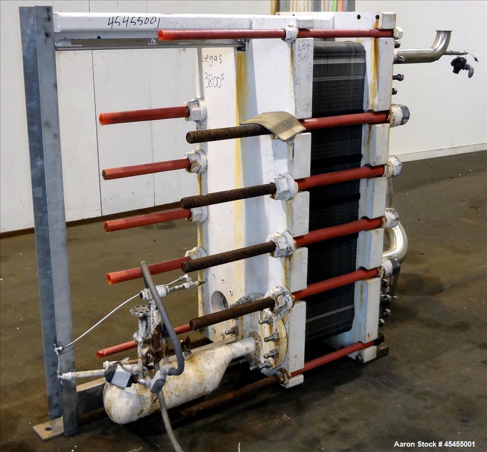 Used Alfa Laval Plate Exchanger, 554.60 Square Feet, Model MK15-BWFD