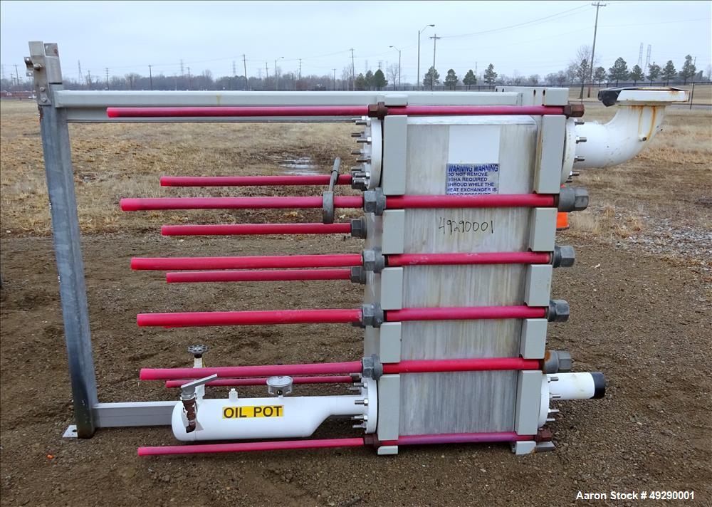 Used Alfa Laval Plate Heat Exchanger, Model MK15-BWFD.