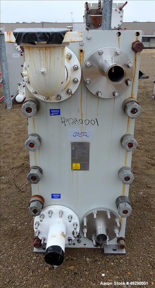 Used Alfa Laval Plate Heat Exchanger, Model MK15-BWFD.