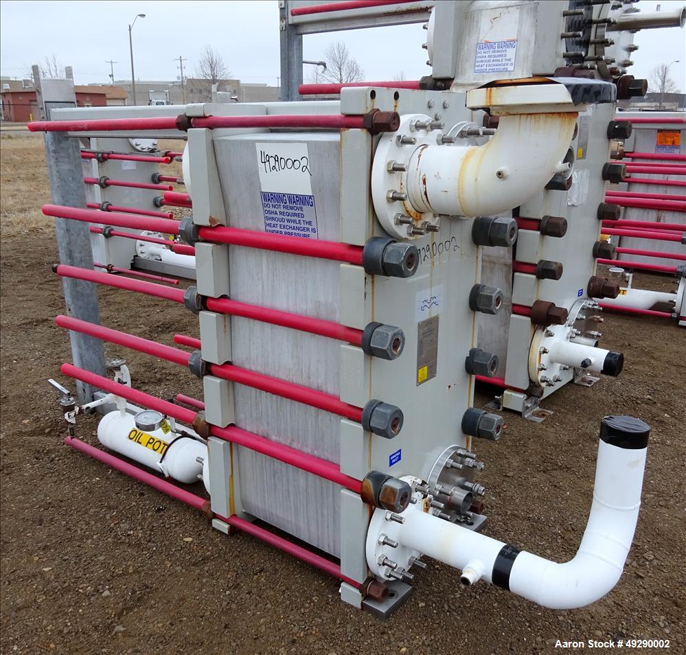 Used Alfa Laval Plate Heat Exchanger, Model MK15-BWFD.