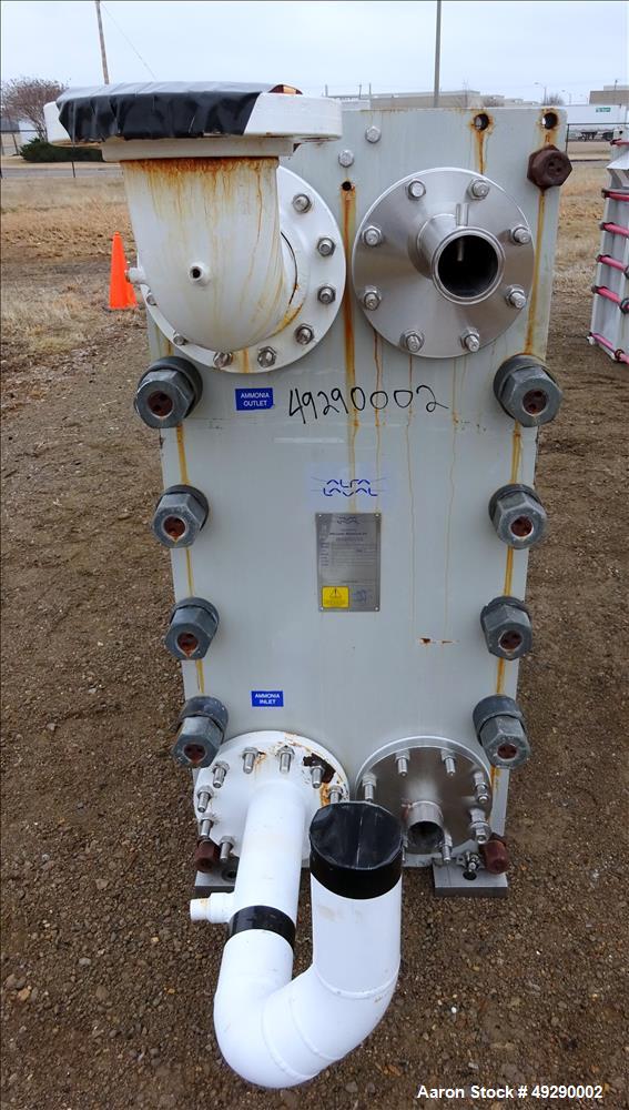Used Alfa Laval Plate Heat Exchanger, Model MK15-BWFD.