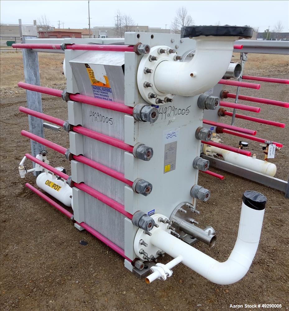 Used Alfa-Laval Plate Exchanger, 831 Square Feet, Model M15-BWFD
