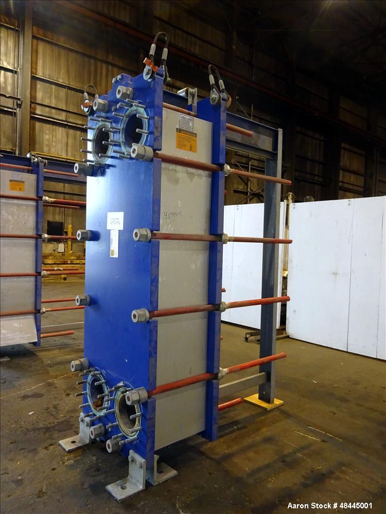 Used- Alfa Laval Plate Type Heat Exchanger, Model MX25-BFG