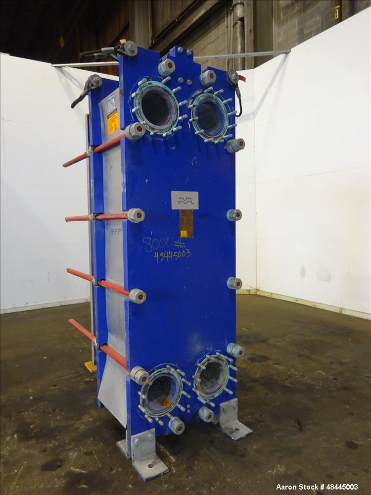 Used- Alfa Laval Plate Type Heat Exchanger, Model MX25-BFG, 2906 Square Feet, Ve