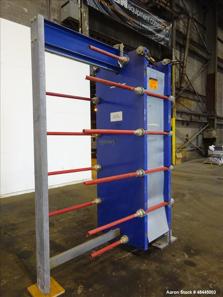 Used Alfa Laval Plate Type Heat Exchanger, Model MX25-BFG, 2906 Square Feet, Ve