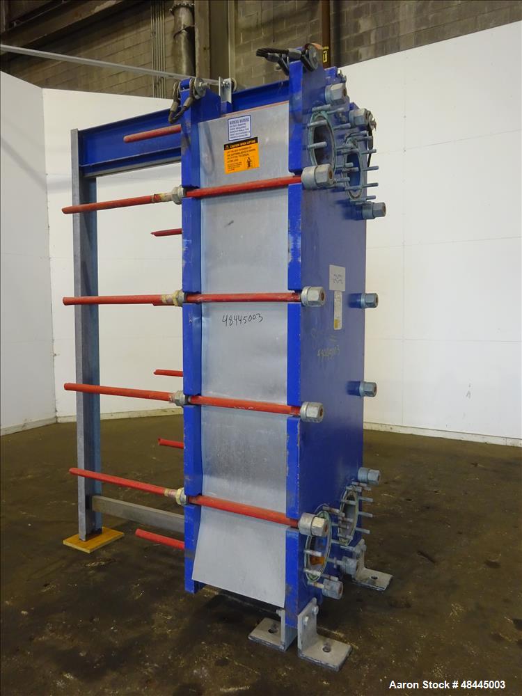Used Alfa Laval Plate Type Heat Exchanger, Model MX25-BFG, 2906 Square Feet, Ve