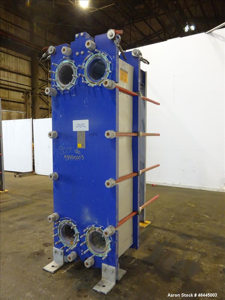 Used Alfa Laval Plate Type Heat Exchanger, Model MX25-BFG, 2906 Square Feet, Ve
