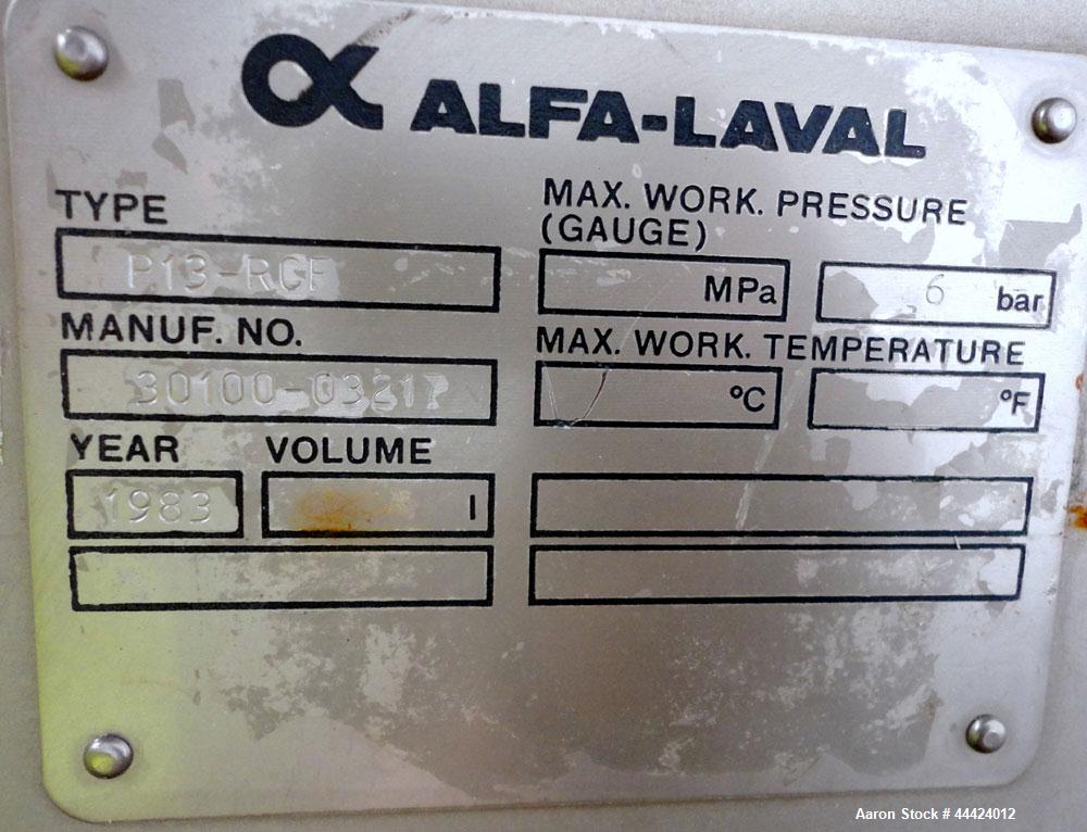 Used Stainless Steel Alfa Laval Plate Heat Exchanger
