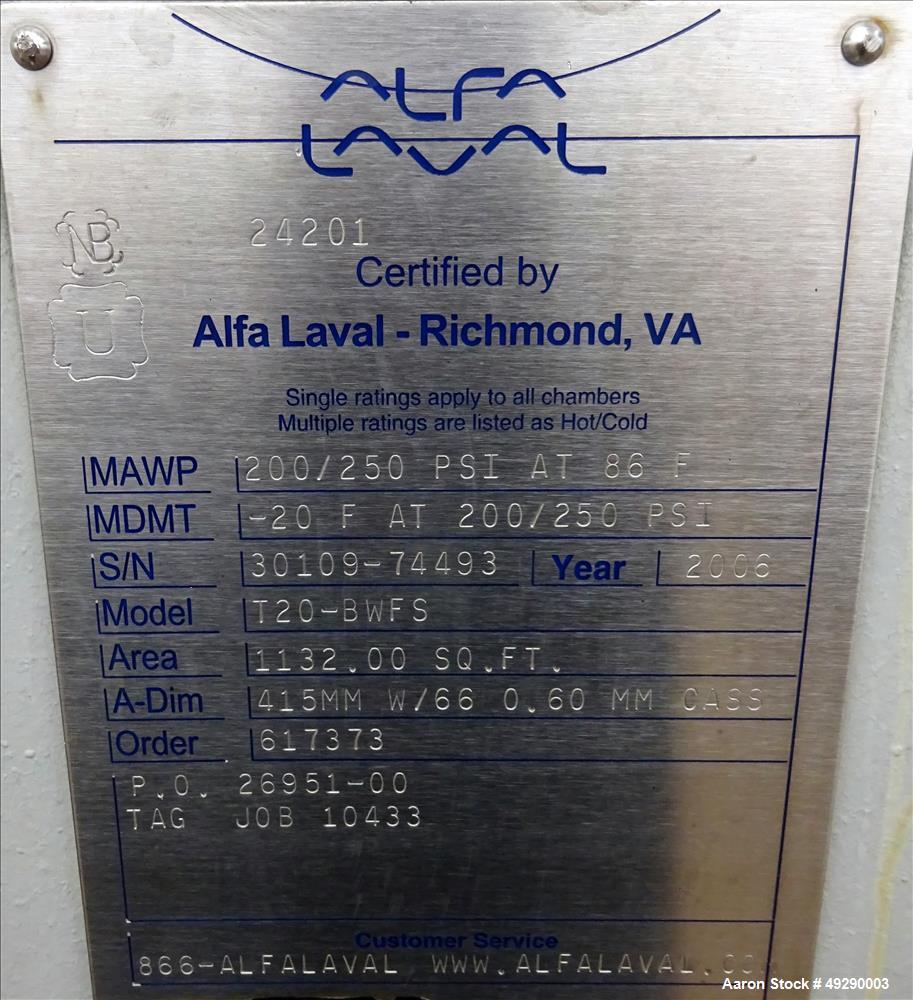 Used Alfa Laval Plate Heat Exchanger