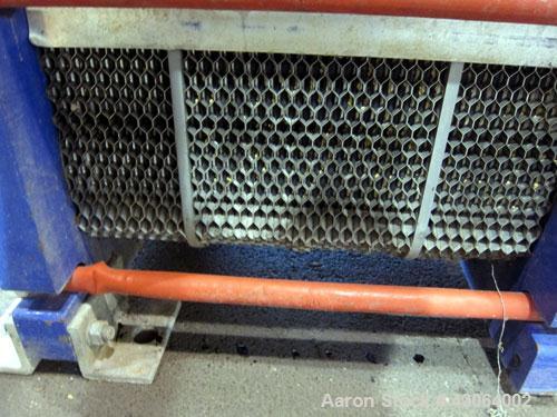 Used Alfa Laval Plate Exchanger, 476.20 Square Feet, Model T20-SFG. (67) Approximately 25” wide x 72” tall x 0.80mm 316 stainless steel plates. Rated 150 psi at -20 to 250 degrees F. (2) 8” Inlet bla...