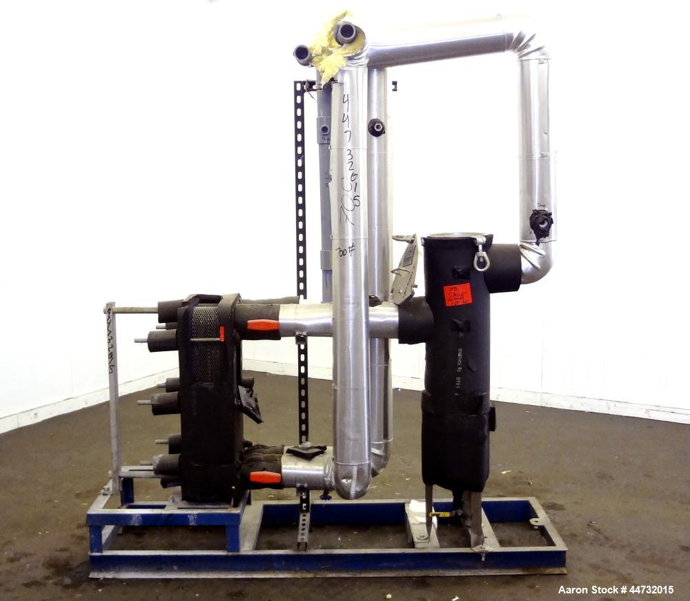 Used Alfa Laval Vicarb Plate Exchanger, 40 Square Feet, Model V13-SST-50