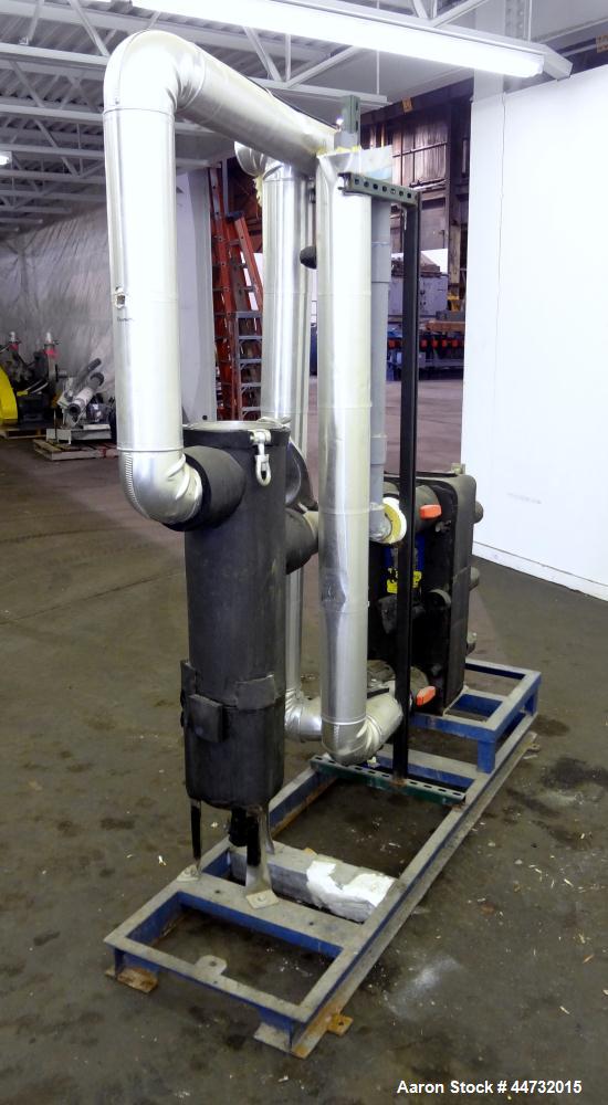Used Alfa Laval Vicarb Plate Exchanger, 40 Square Feet, Model V13-SST-50