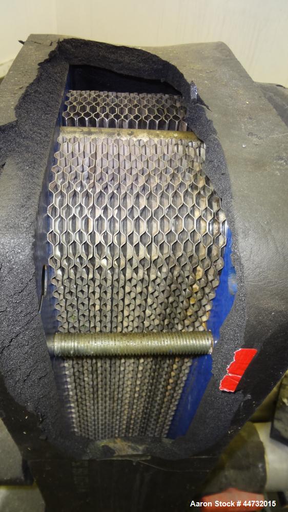 Used Alfa Laval Vicarb Plate Exchanger, 40 Square Feet, Model V13-SST-50