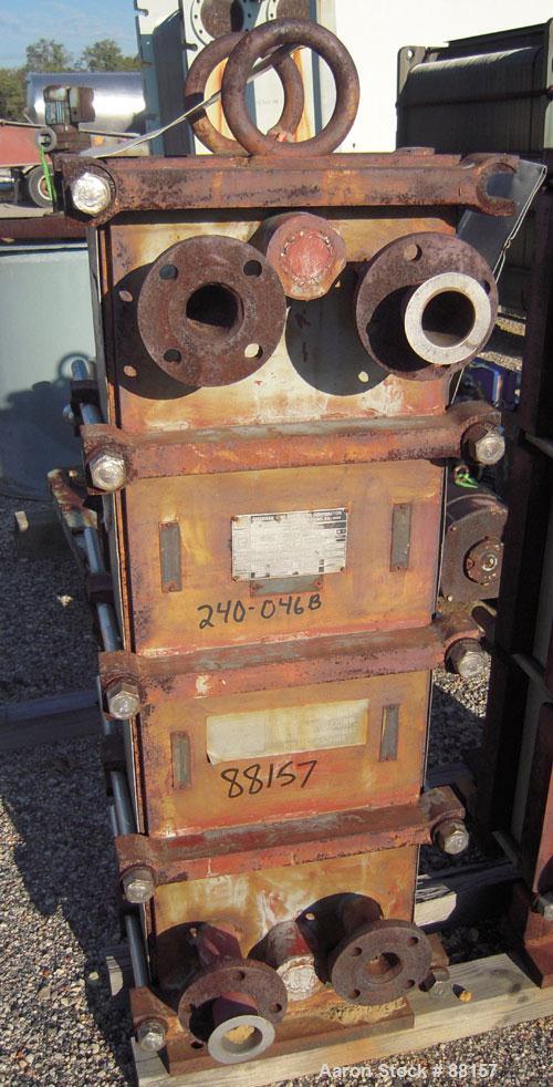Used American Heat Reclaim Plate Heat Exchanger. Approximately 100 square feet