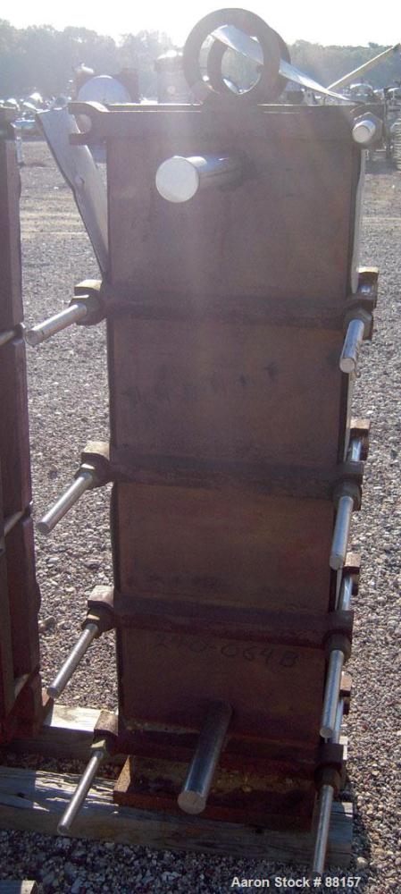 Used American Heat Reclaim Plate Heat Exchanger. Approximately 100 square feet