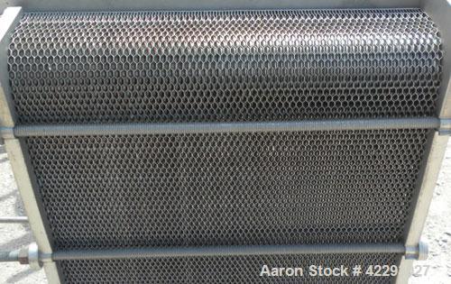 Used Cherry Burrell Thermaflex Plate Heat Exchanger, model 217SBL, 316 stainless steel. Approximately 247 square feet, 20.8 gallons. (130) approximatly 10" wide x 36" long plates. 3’’ tri-clamp inlet...